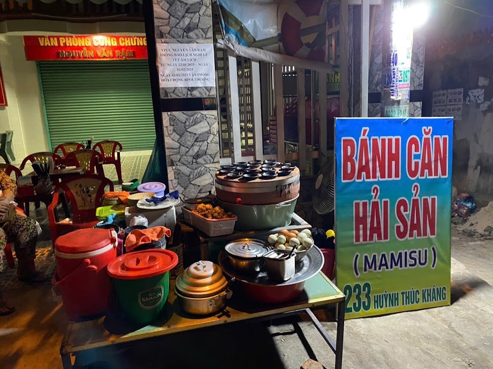 Bánh Căn Hải Sản MAMISU - chuyên hải sản tươi, nước chấm đậm vị biển