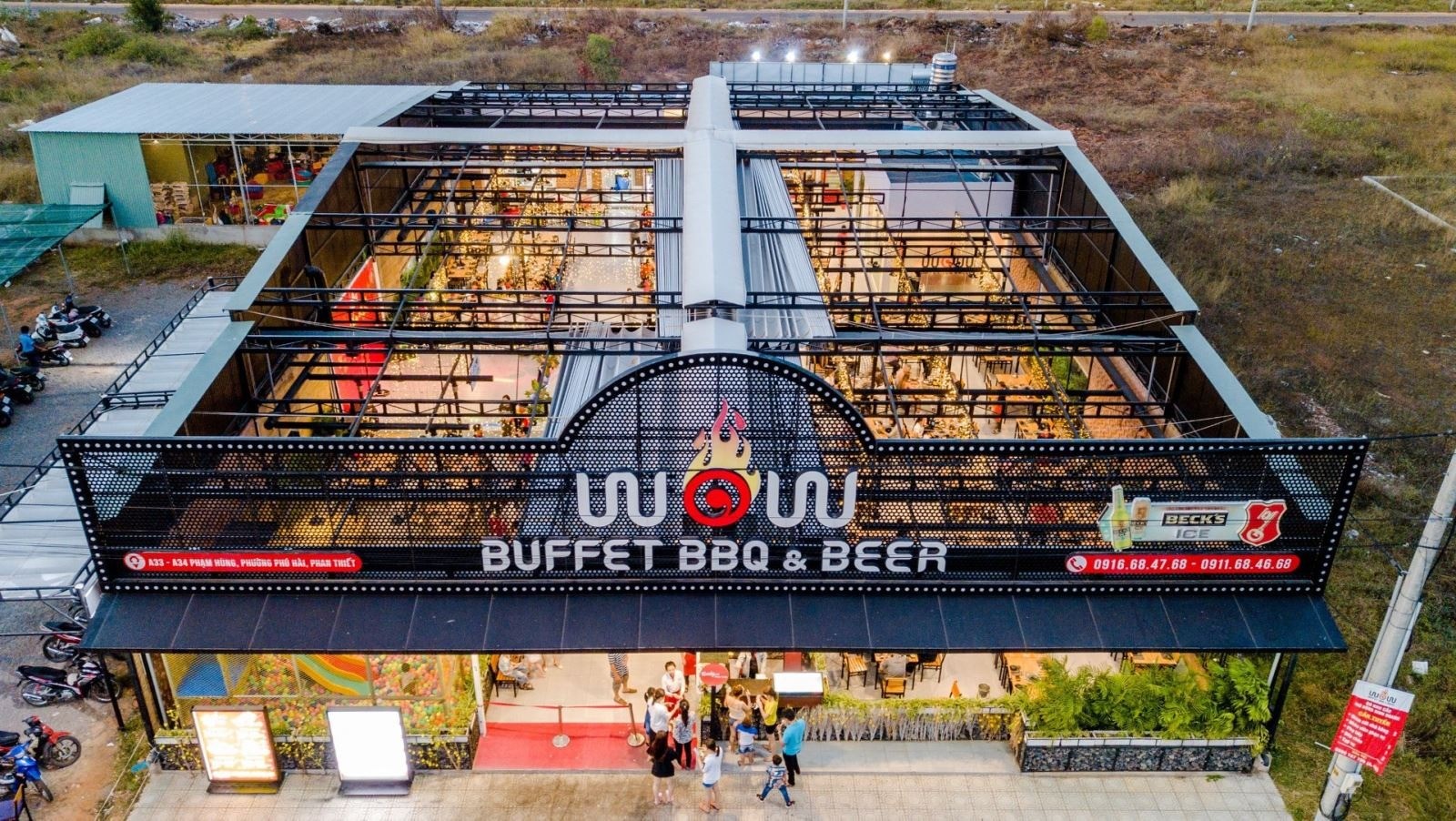 Nhà hàng Buffet Wow không gian rộng, phù hợp gia đình và nhóm đông